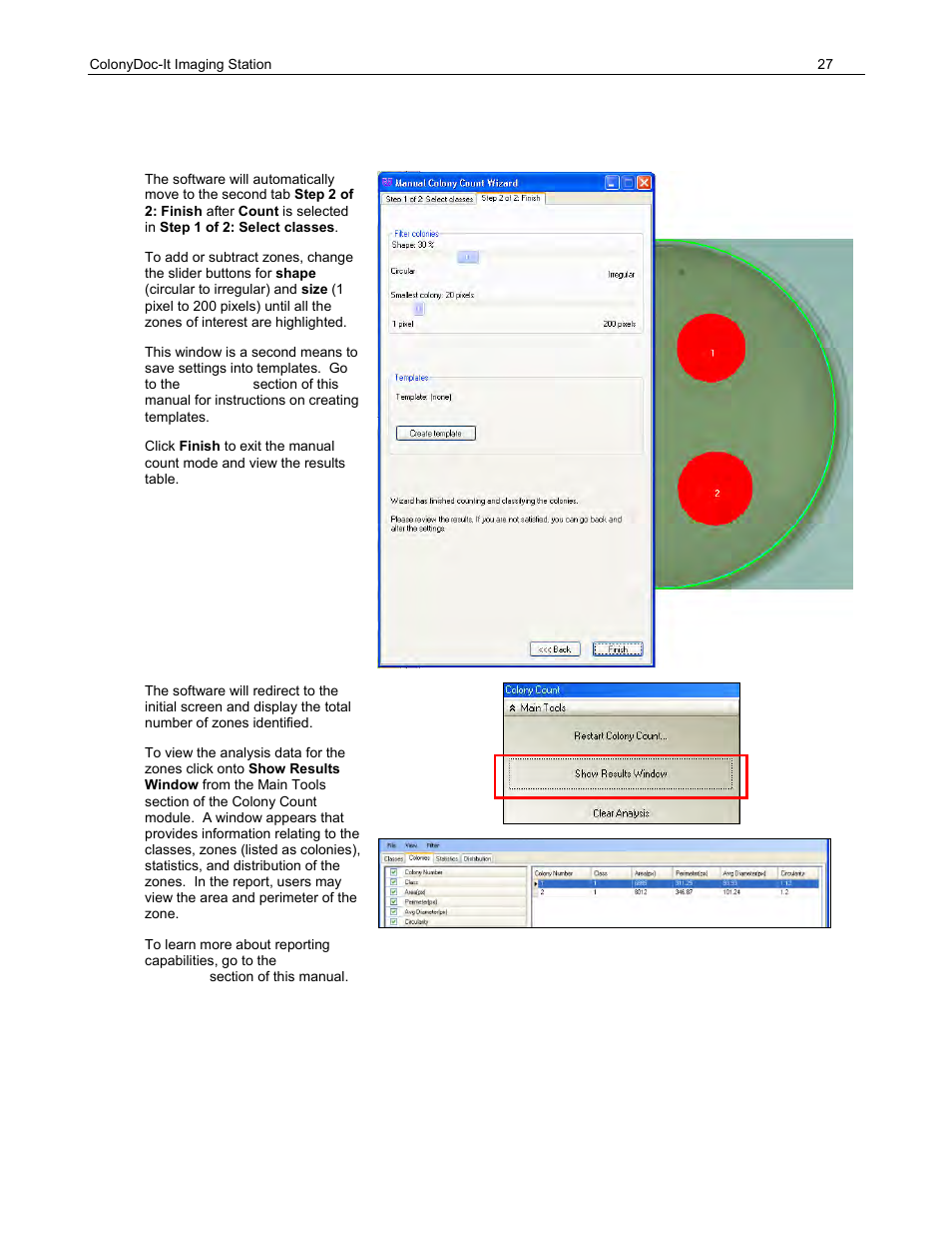 Step 2: finish | UVP ColonyDoc-It Imaging Station User Manual | Page 27 / 48