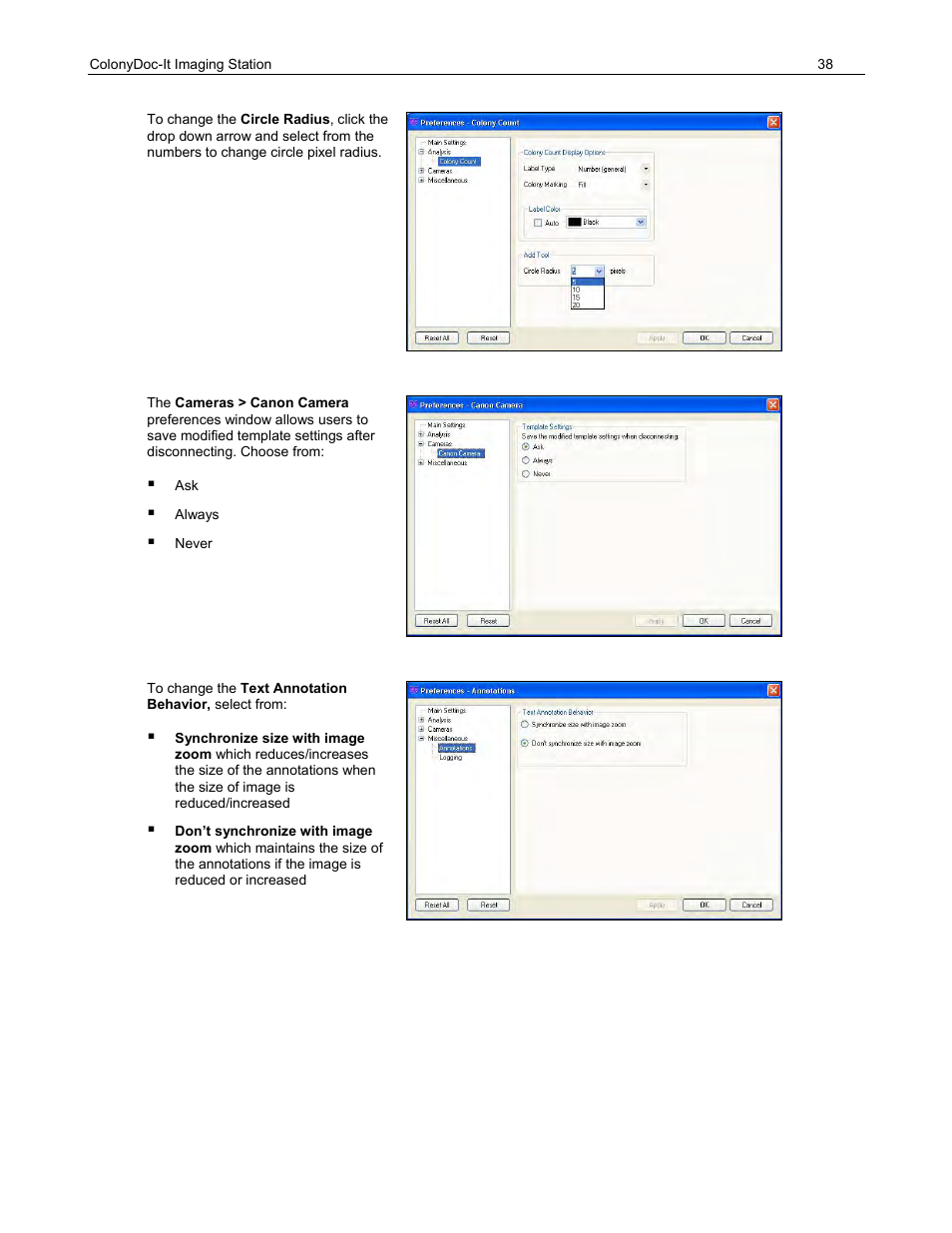 UVP ColonyDoc-It Imaging Station User Manual | Page 38 / 48