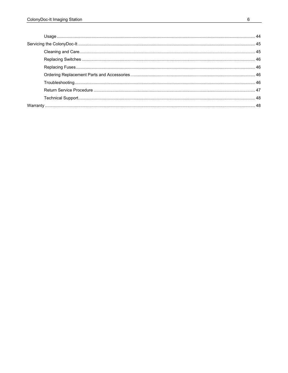 UVP ColonyDoc-It Imaging Station User Manual | Page 6 / 48