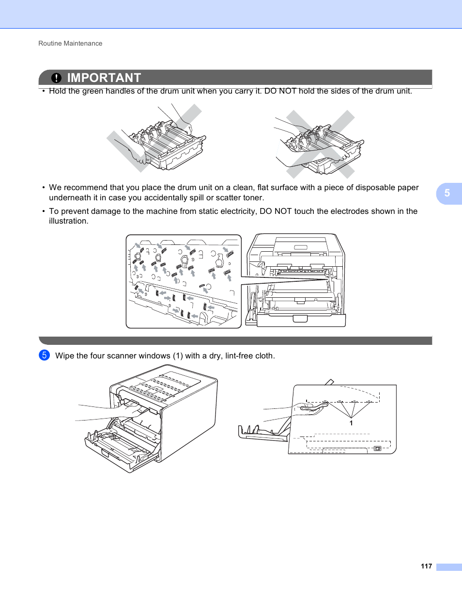 Important | Brother HL 4150CDN User Manual | Page 123 / 199
