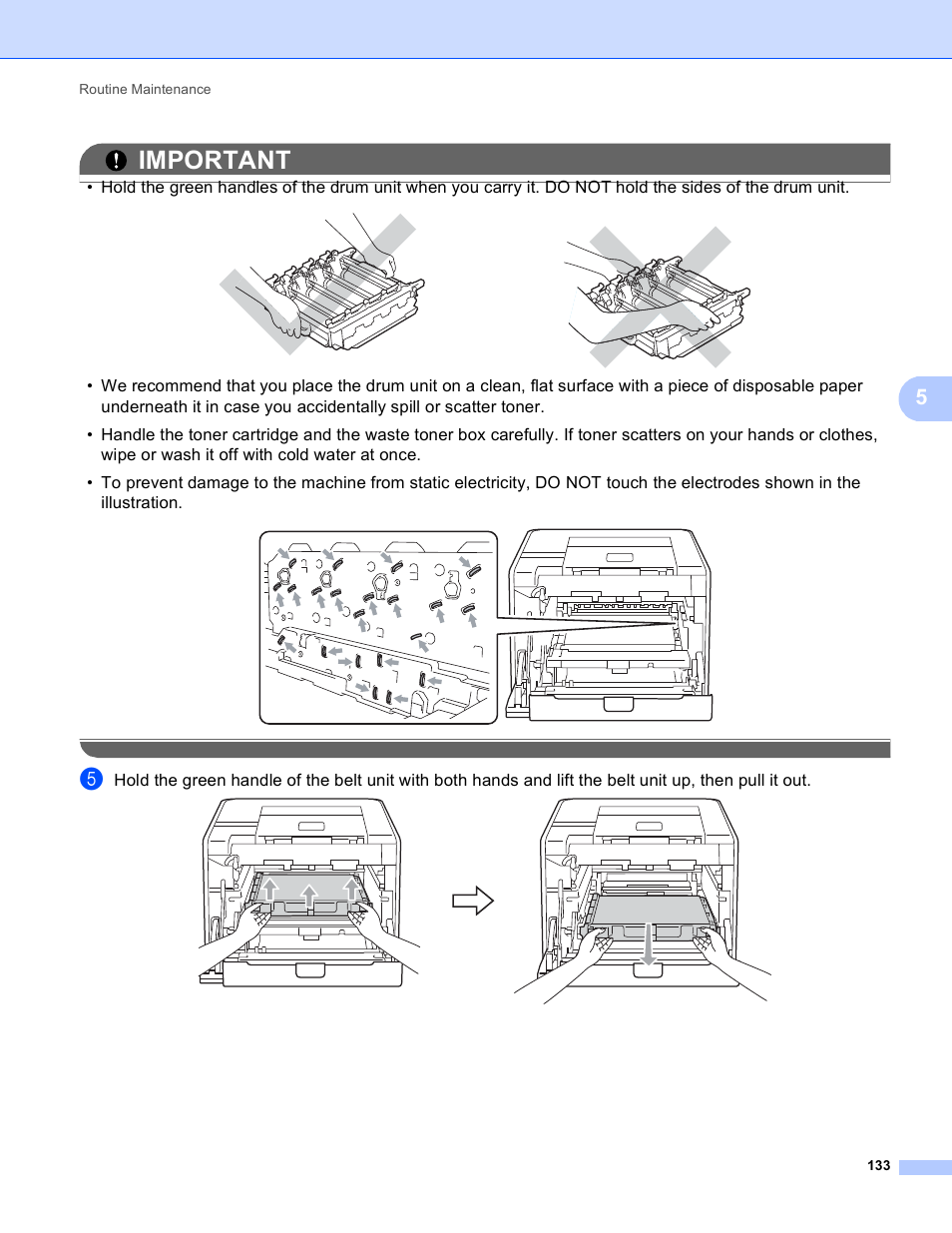 Important | Brother HL 4150CDN User Manual | Page 139 / 199