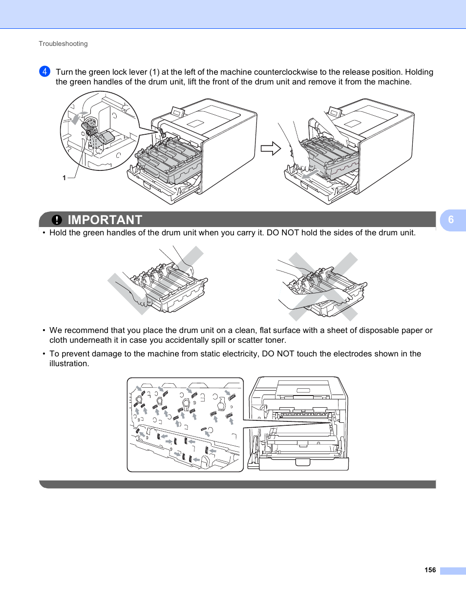 Important | Brother HL 4150CDN User Manual | Page 162 / 199