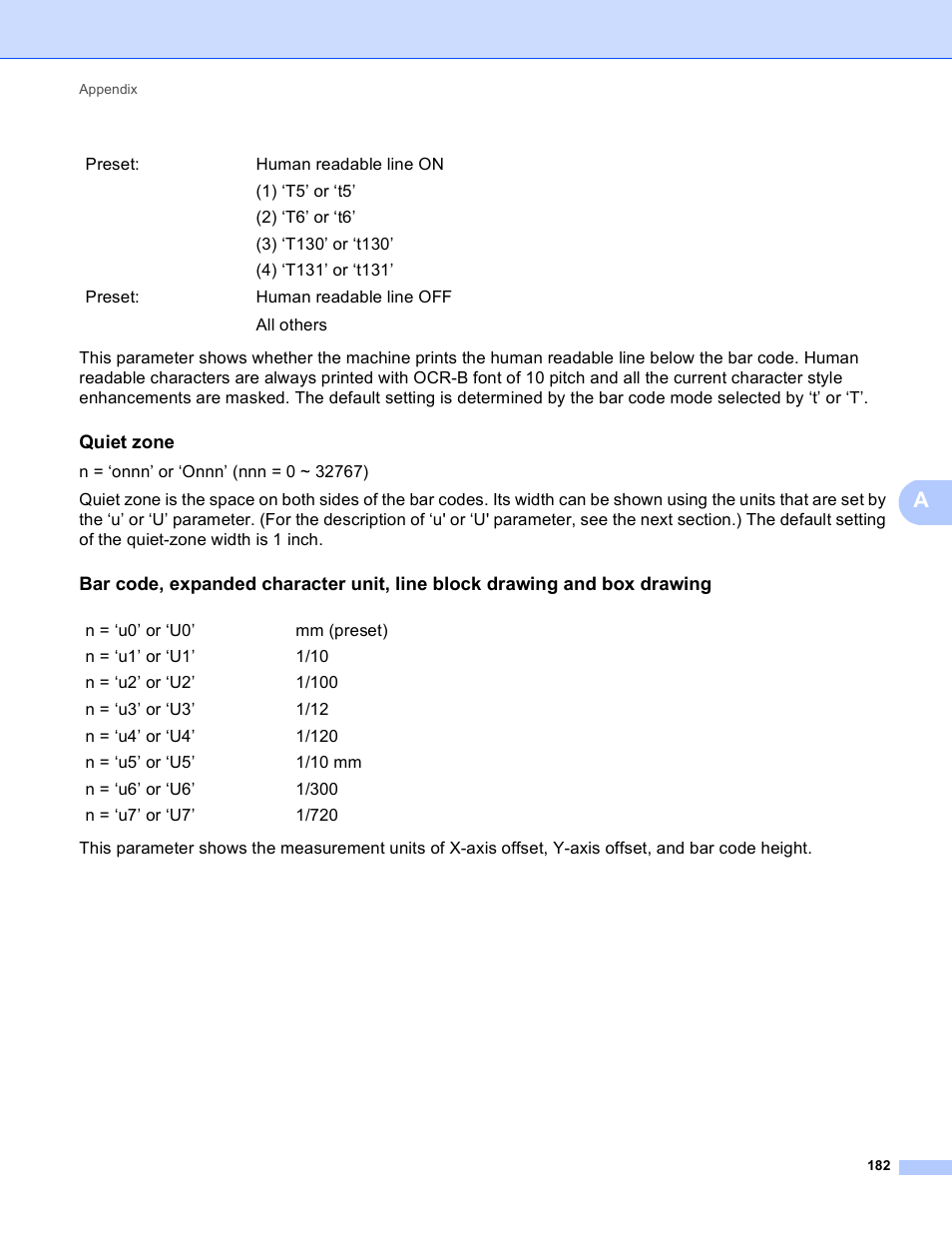 Quiet zone | Brother HL 4150CDN User Manual | Page 188 / 199