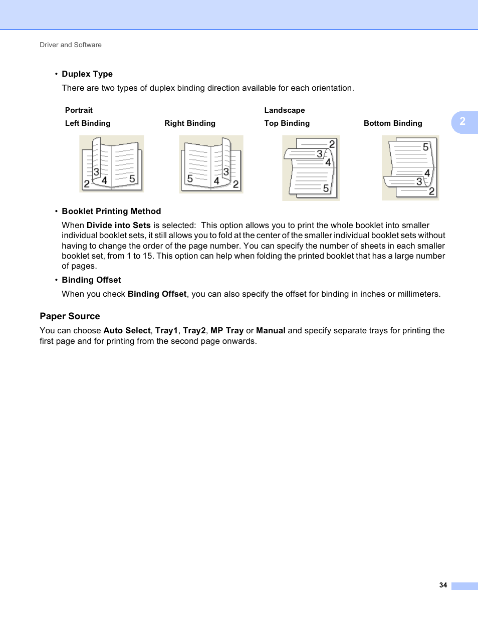 Paper source | Brother HL 4150CDN User Manual | Page 40 / 199