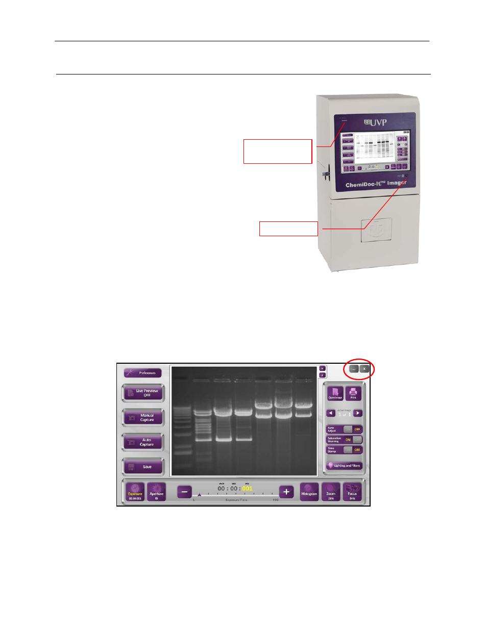 Using the system, Powering up the system, Operating the ts2 software interface | UVP ChemiDoc-It TS2 Imagers User Manual | Page 11 / 25