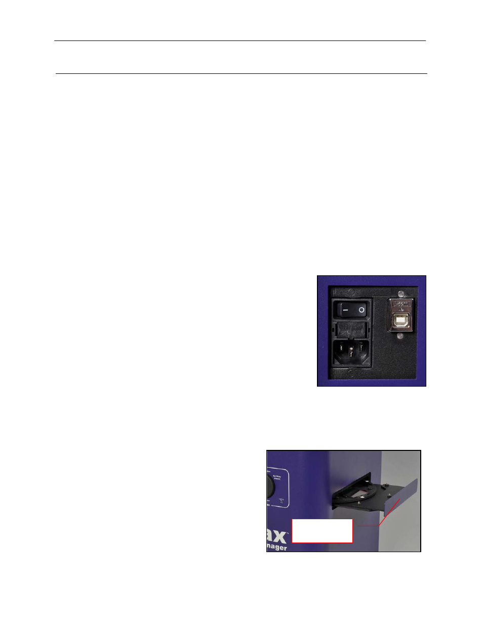 Setup instructions, Components, Connecting the power and usb cables | Installing emission filters | UVP GelMax Imager User Manual | Page 7 / 12