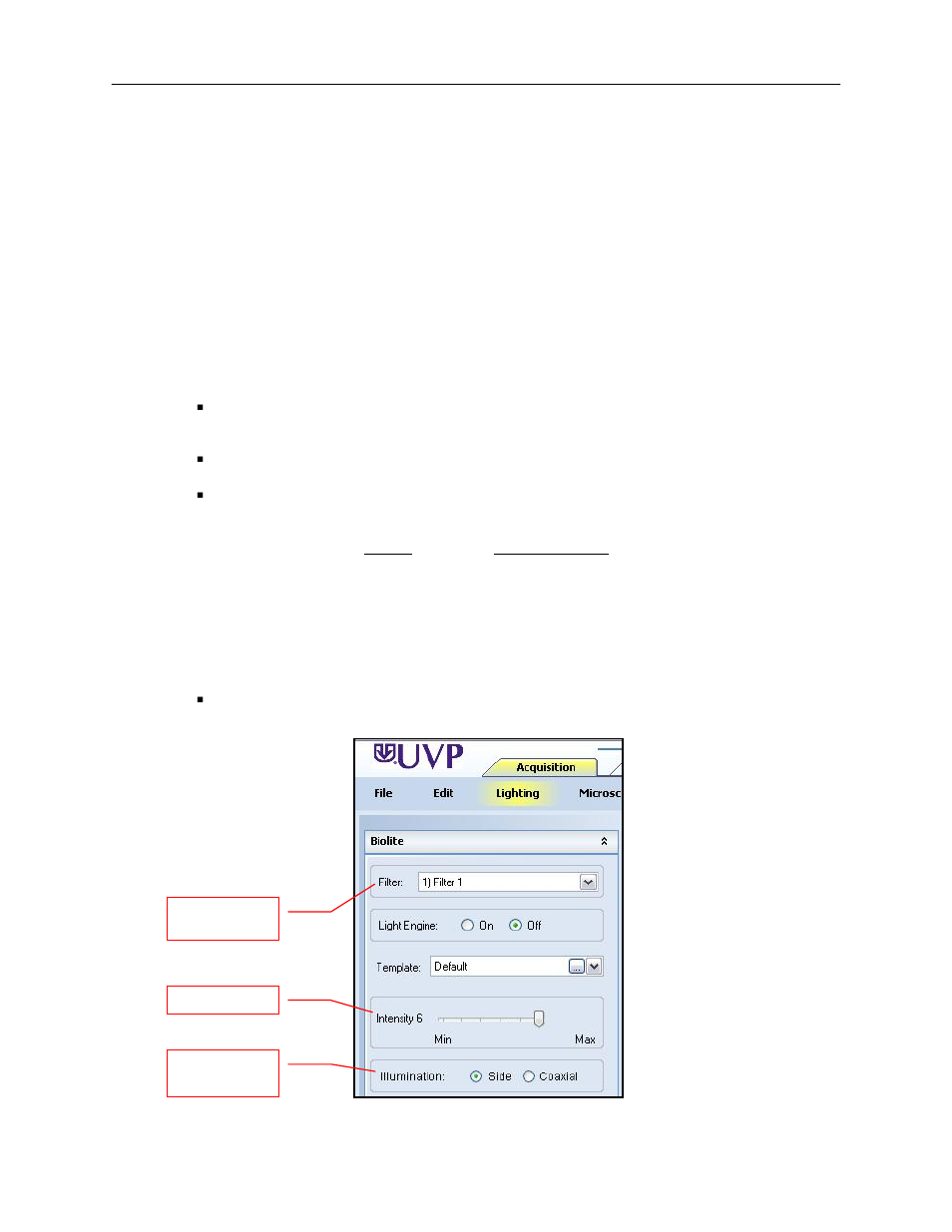 Preparing to capture images, Platform stage/warming plate, Selecting excitation filters and lighting | UVP iBox Explorer Imaging Microscope User Manual | Page 15 / 21