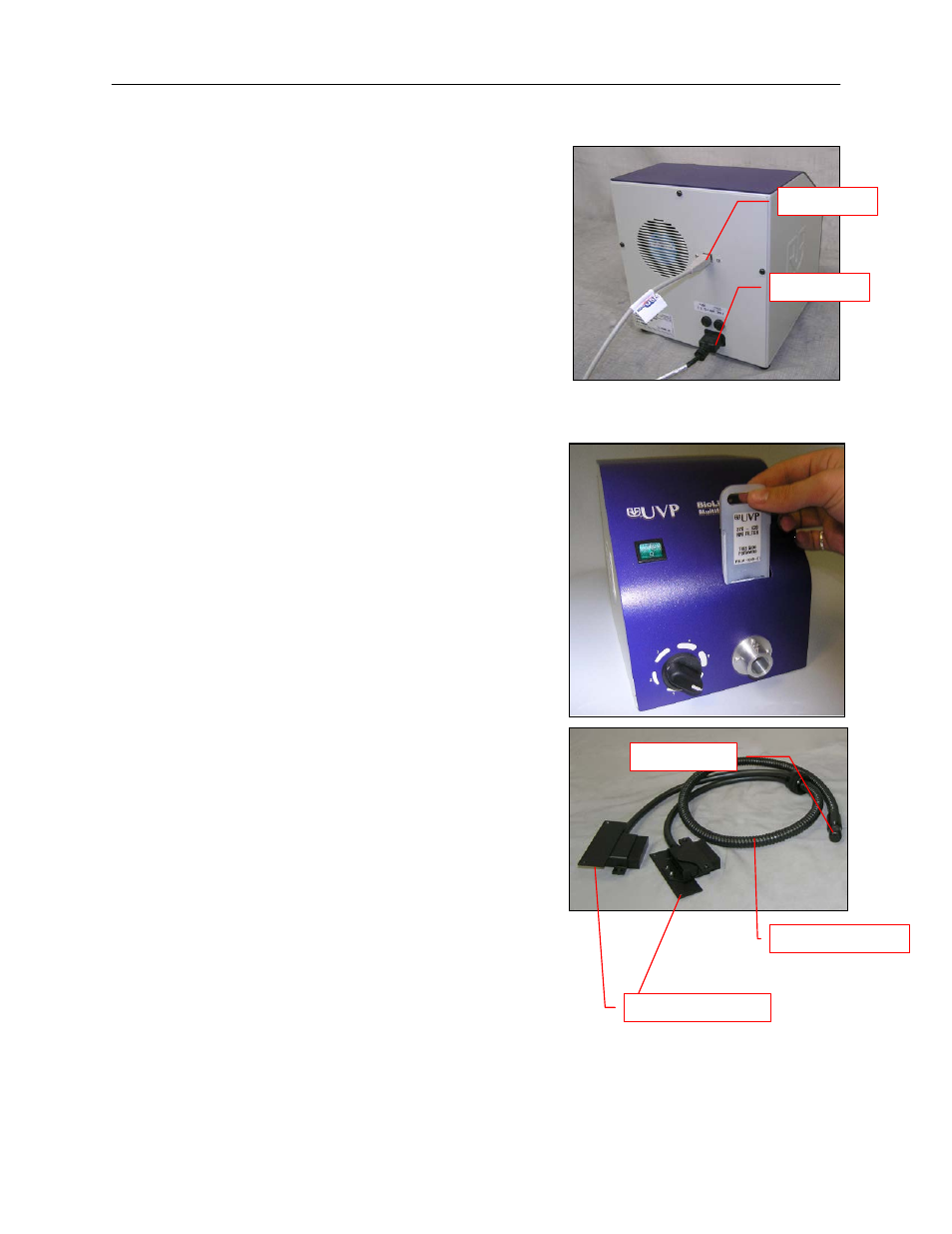 Biolite multispectral light source, Manual biolite (manually controlled) | UVP iBox Scientia Small Animal Imaging System User Manual | Page 9 / 16