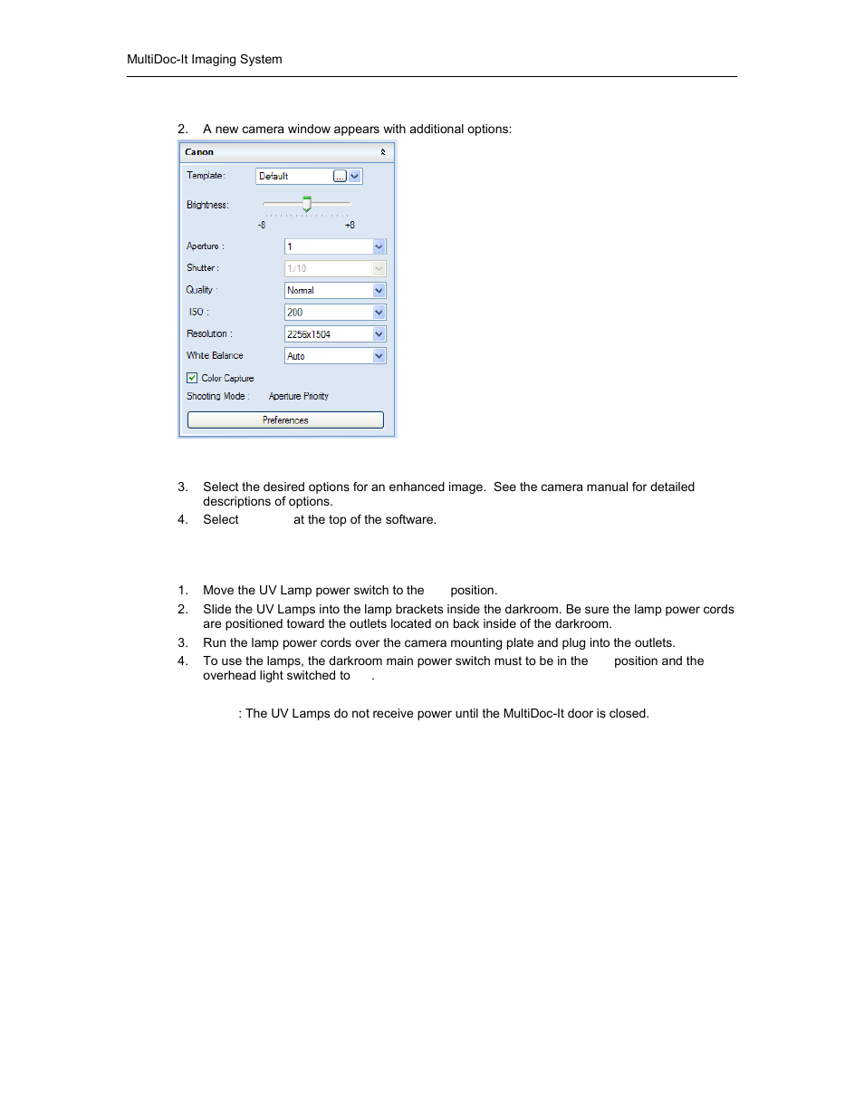 Overhead uv lamps (purchased separately) | UVP MultiDoc-It Imaging System User Manual | Page 8 / 10