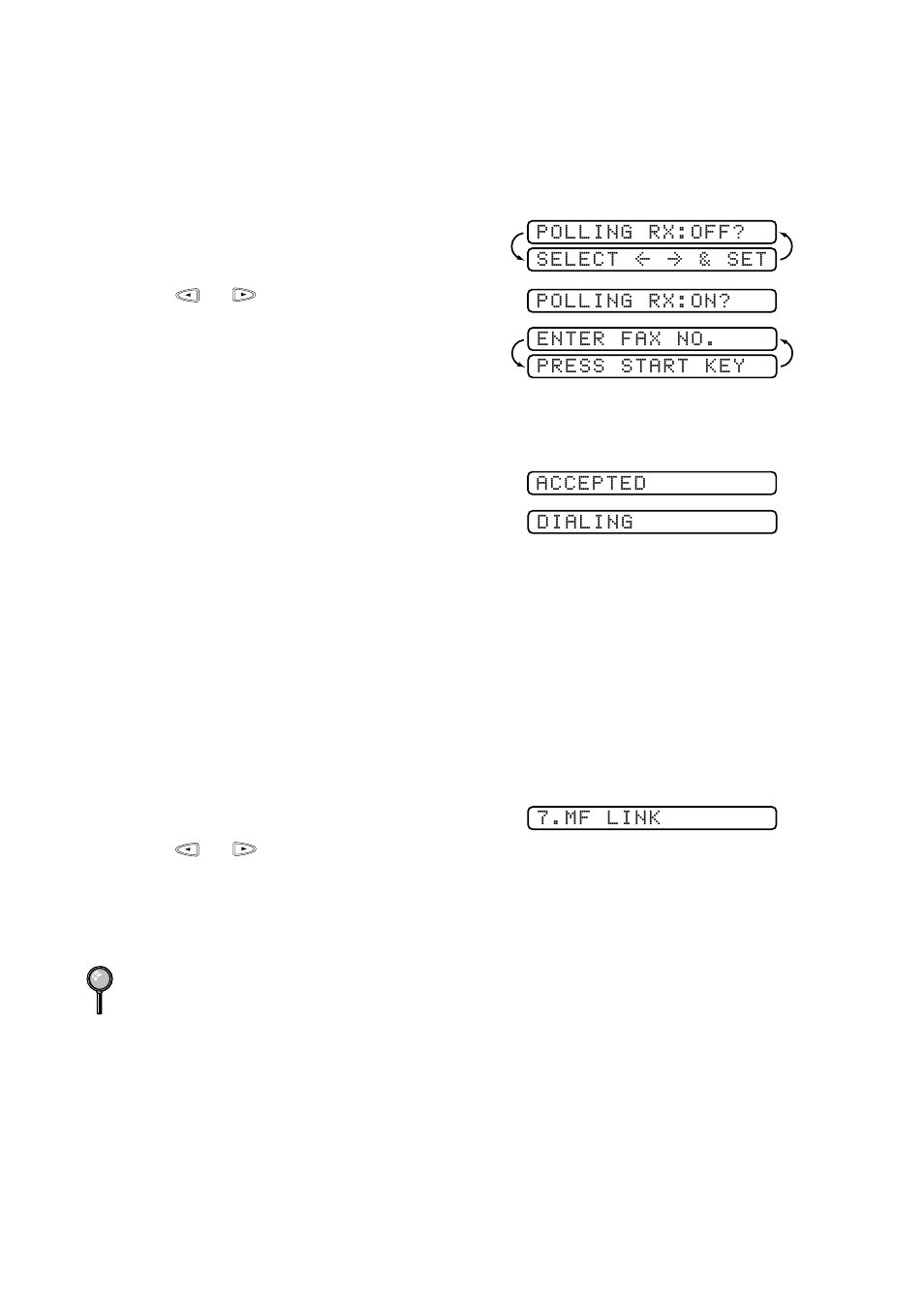 Setting up sequential polling receive, For fax-333mc only) -9, Setting multi-function link | Mode, With multi-function link, Option) -9, Mode (with multi-function link, Option) | Brother FAX-222 User Manual | Page 40 / 99