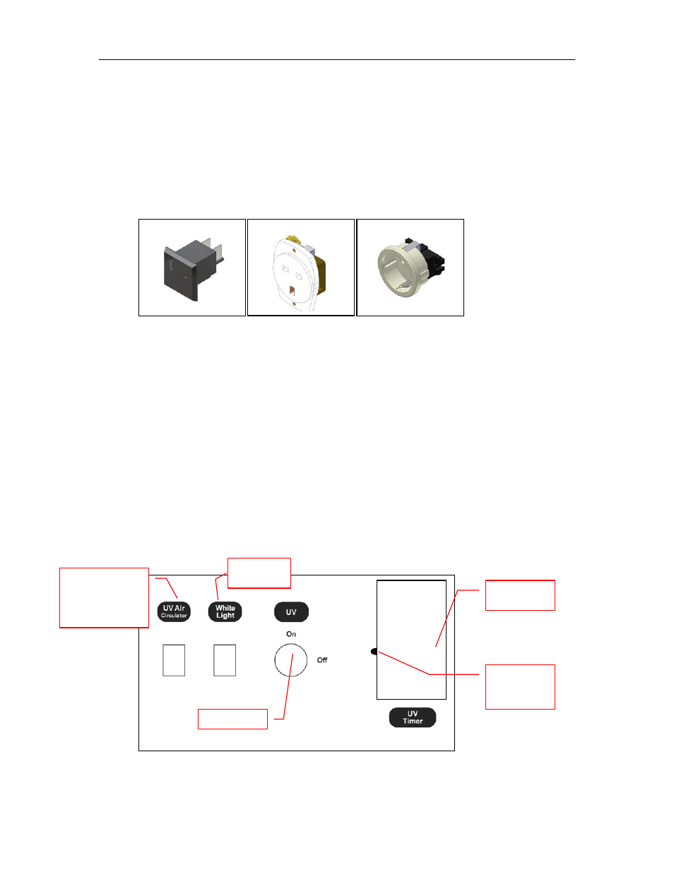 Operating the uv and fluorescent white lights | UVP Ultraviolet PCR User Manual | Page 9 / 14