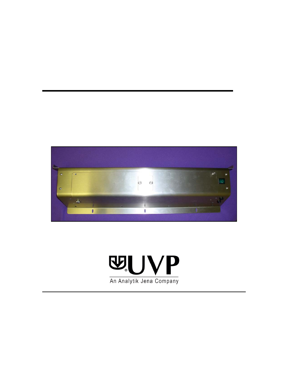 UVP UV/Air Circulator User Manual | 5 pages