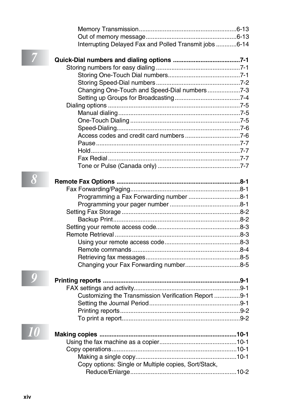 Brother FAX-565 User Manual | Page 16 / 119