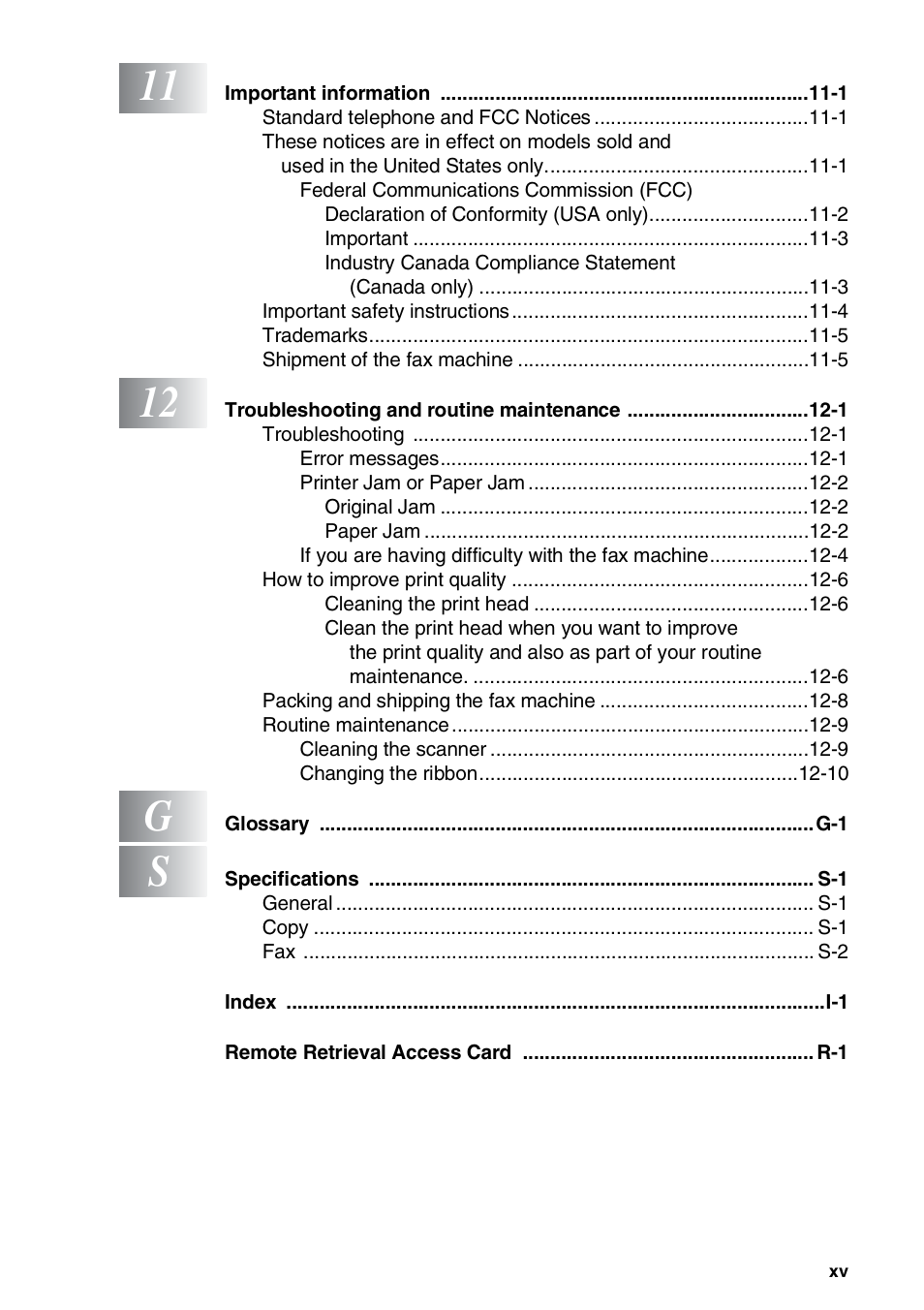 Brother FAX-565 User Manual | Page 17 / 119
