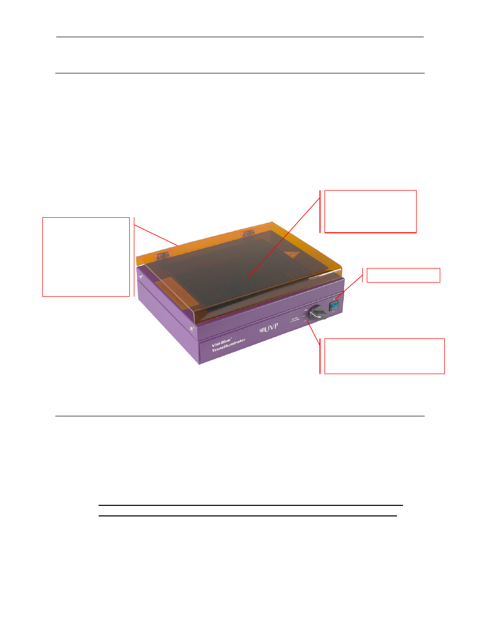 Introduction, Specifications | UVP Visi-Blue Transilluminators User Manual | Page 2 / 5