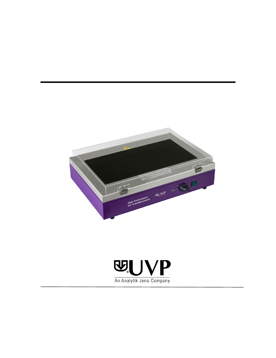 UVP High Performance UV Transilluminators User Manual | 7 pages