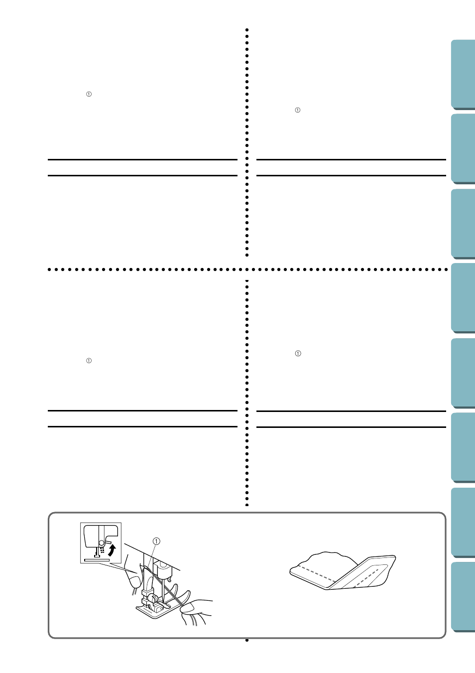 Sewing on very thin fabric, Les tissus très légers, Cómo coser tela muy delgada | Costura em tecidos muito finos | Brother LS-1717 User Manual | Page 39 / 82