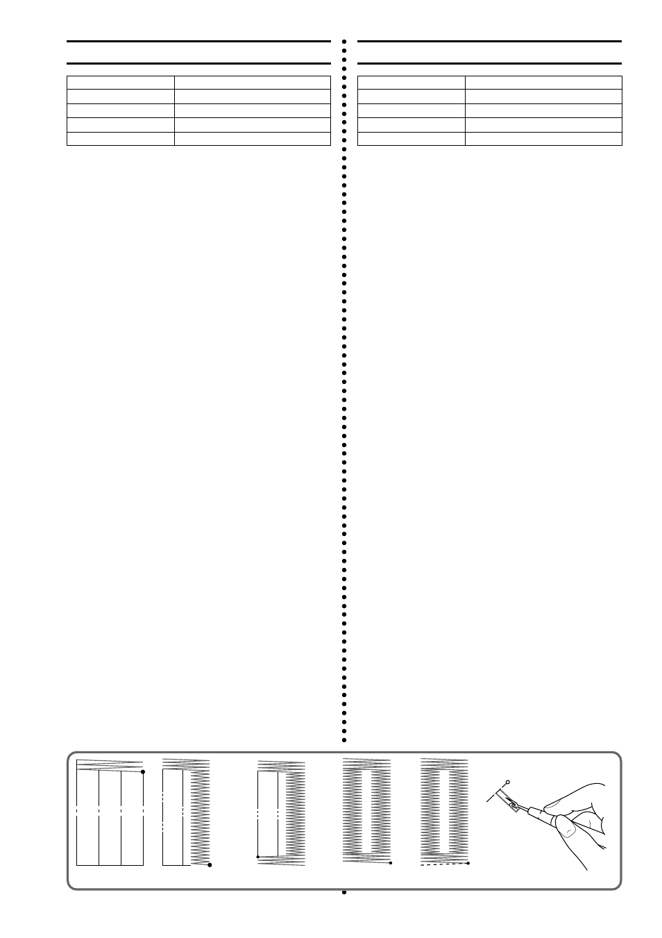 Para coser ojales, Costura de casas para botões | Brother LS-1717 User Manual | Page 47 / 82