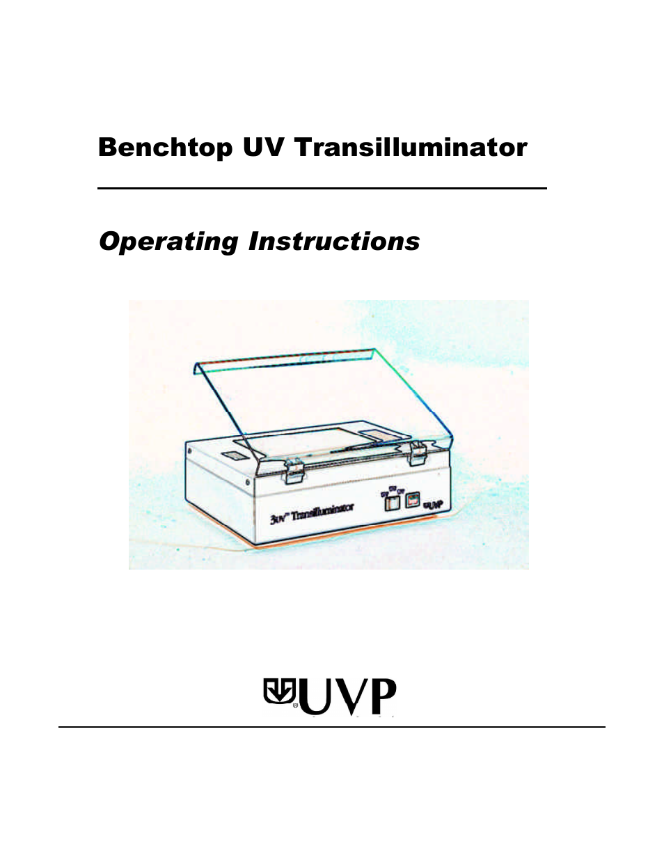 UVP Benchtop UV Transilluminator User Manual | 11 pages