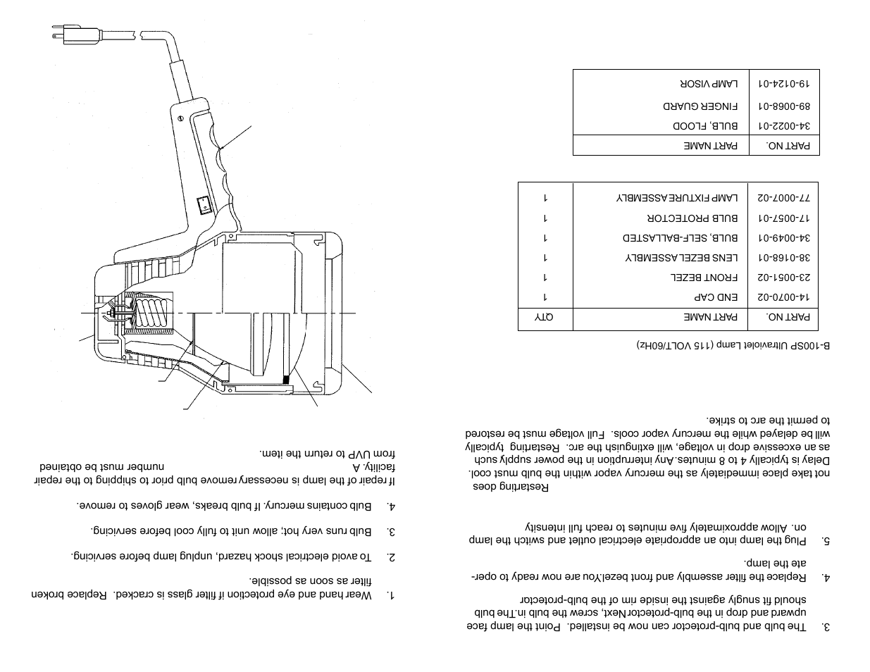 UVP B-100SP User Manual | Page 2 / 2