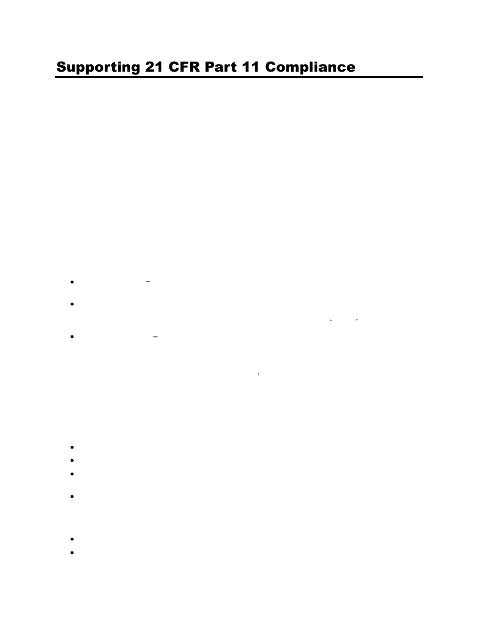 Supporting 21 cfr part 11 compliance, Purpose, Features | Usage | UVP Doc-It Life Science User Manual | Page 108 / 111