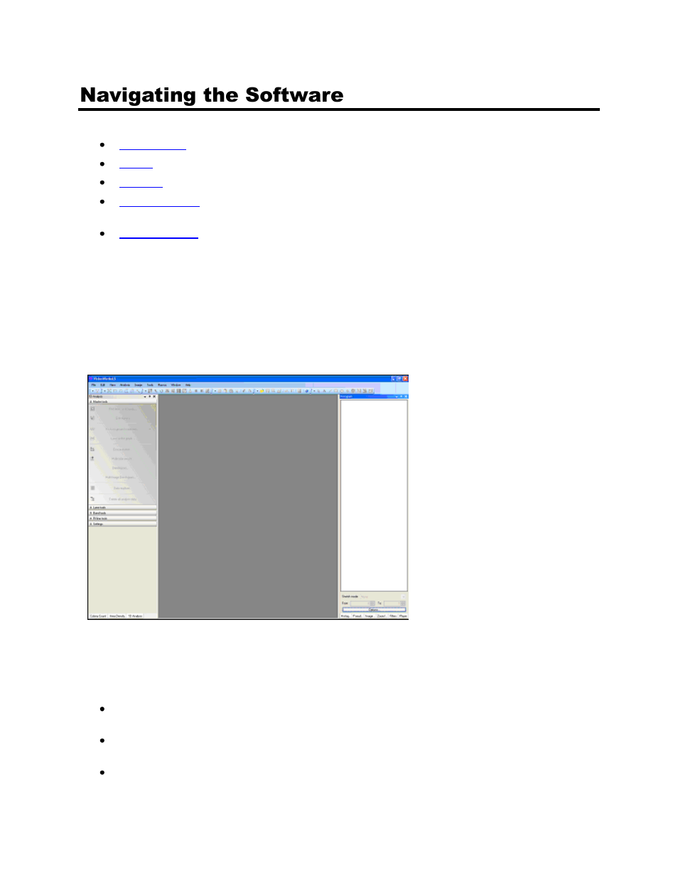 Navigating the software, Main window, Menus | UVP Doc-It Life Science User Manual | Page 15 / 111