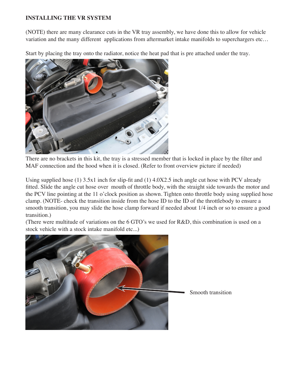 Vararam VR-SDR GTO/Holden User Manual | Page 6 / 9