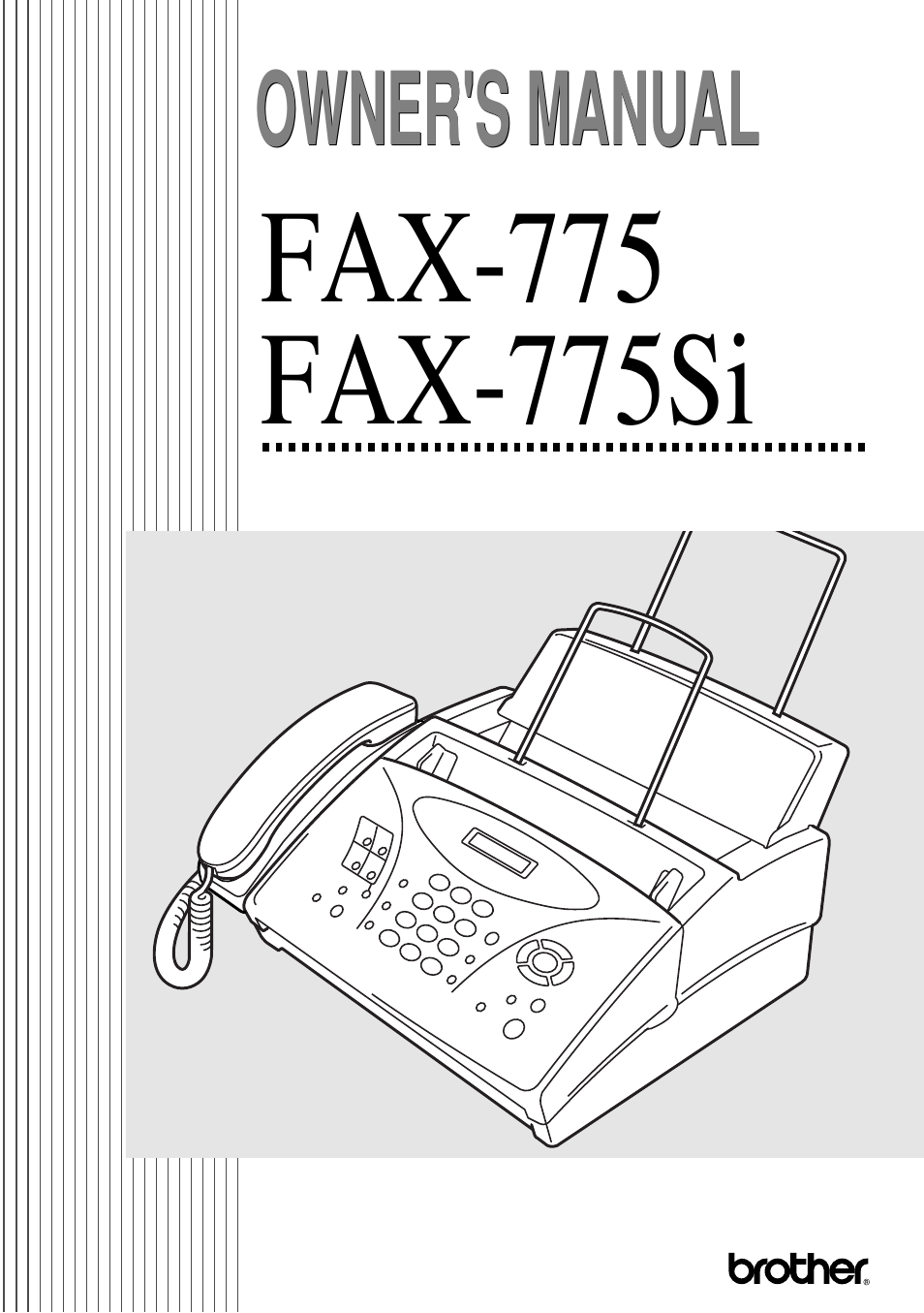 Brother FAX-775Si User Manual | 96 pages