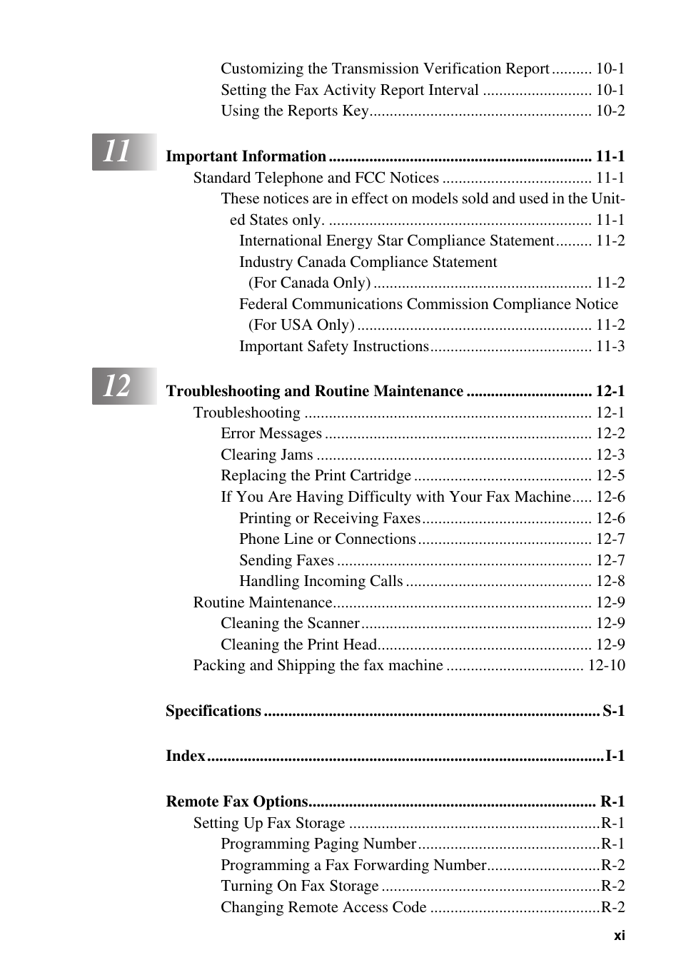 Brother FAX-775Si User Manual | Page 13 / 96