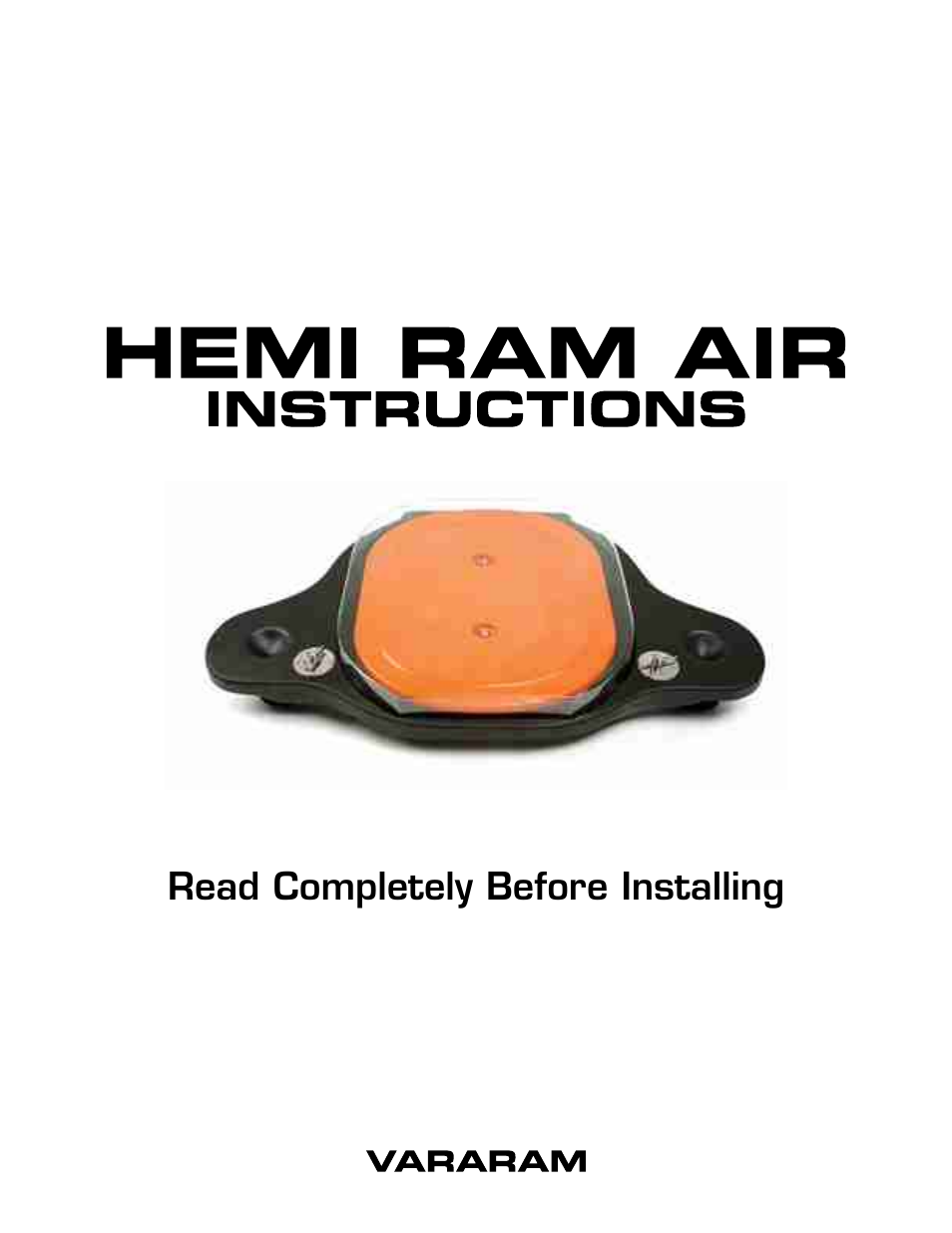 Vararam Hemi Ram-AIR User Manual | 10 pages