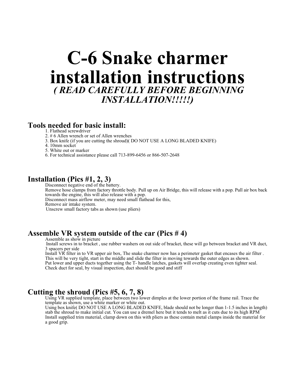 Vararam VR-SC1 User Manual | 5 pages
