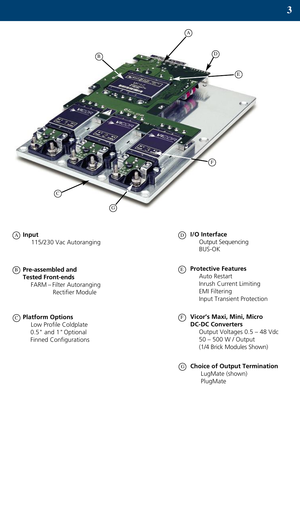 Vicor VIPAC Power System 50 – 900 Watt User Manual | Page 3 / 12