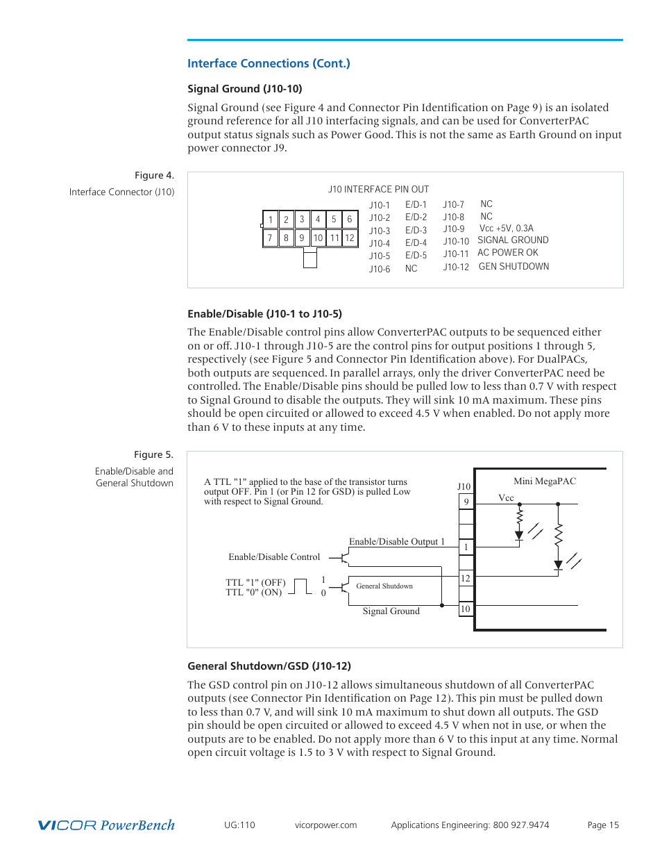 Interface connections (cont.) | Vicor Mini MegaPAC AC-DC Switcher User Manual | Page 15 / 27