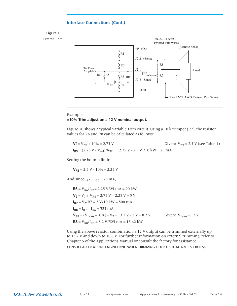 Interface connections (cont.) | Vicor Mini MegaPAC AC-DC Switcher User Manual | Page 19 / 27