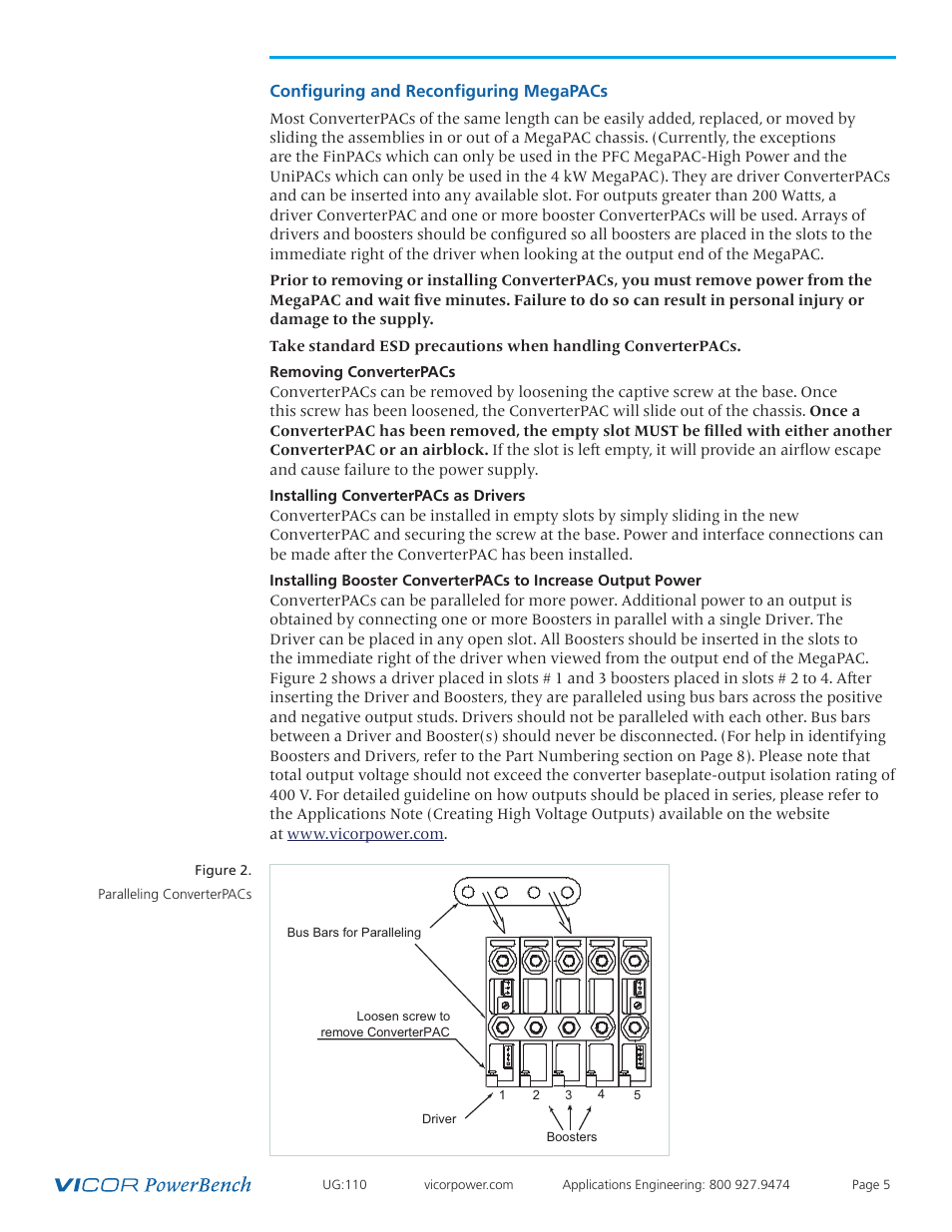 Configuring and, Reconfiguring, Megapacs | Configuring and reconfiguring megapacs | Vicor Mini MegaPAC AC-DC Switcher User Manual | Page 5 / 27