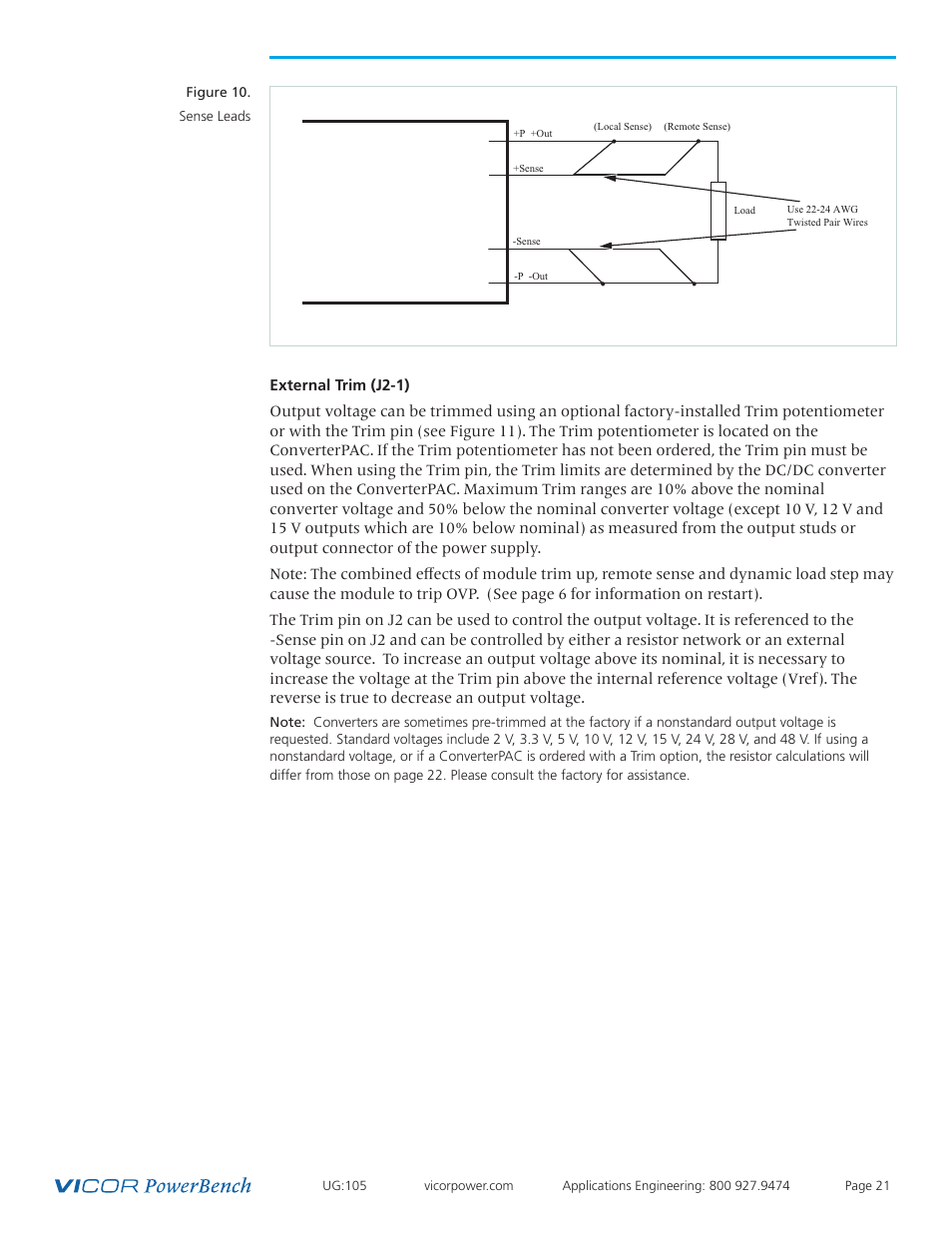 Vicor Westcor PFC MegaPAC Power Factor Corrected AC-DC Switchers User Manual | Page 21 / 34