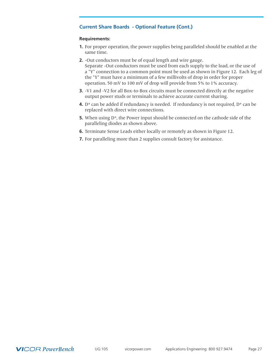 Vicor Westcor PFC MegaPAC Power Factor Corrected AC-DC Switchers User Manual | Page 27 / 34