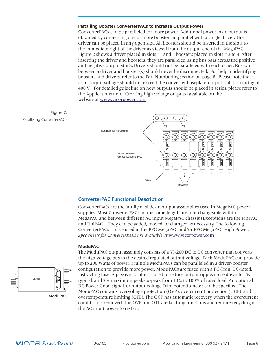 Converterpac functional description | Vicor Westcor PFC MegaPAC Power Factor Corrected AC-DC Switchers User Manual | Page 6 / 34
