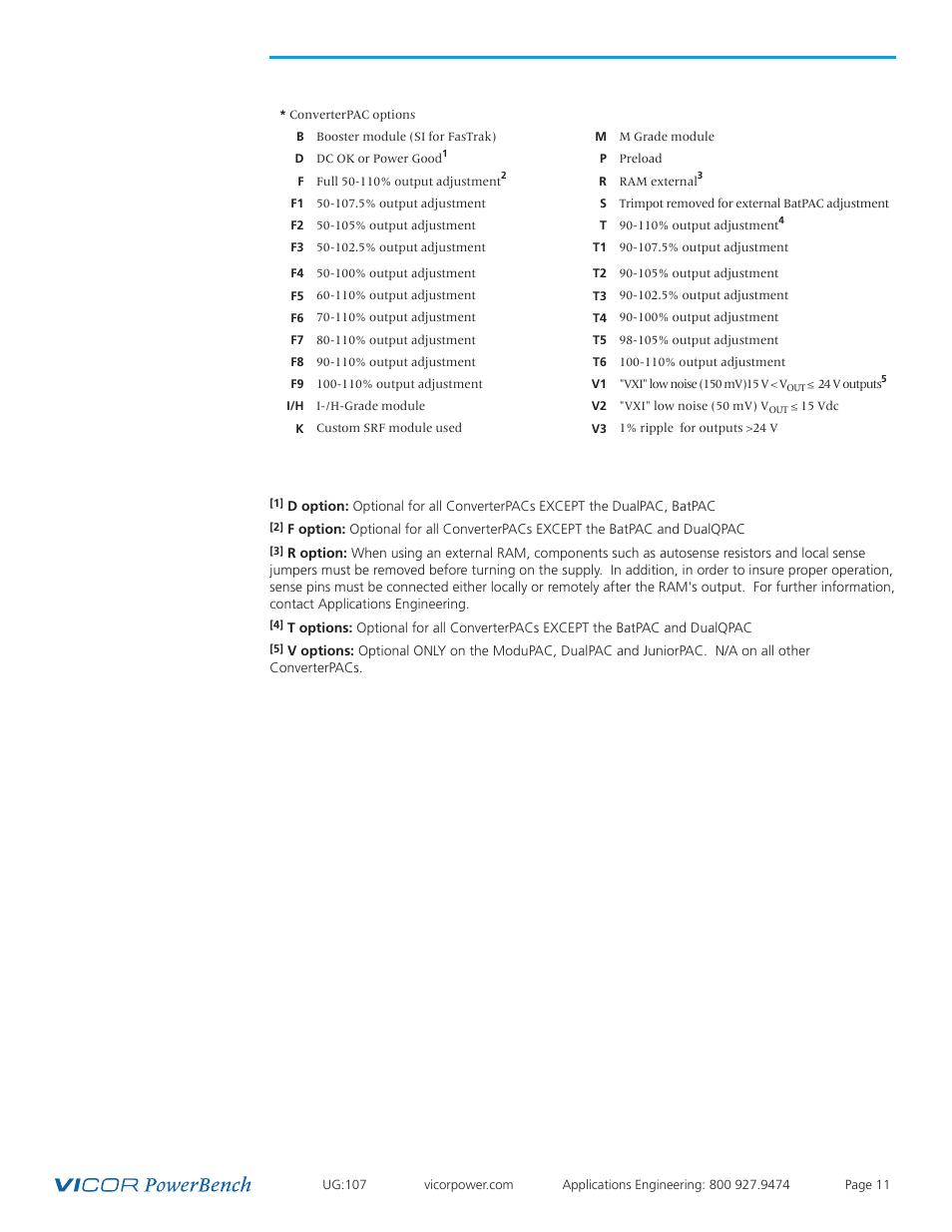 Vicor 4kW MegaPAC AC-DC Switchers User Manual | Page 11 / 31