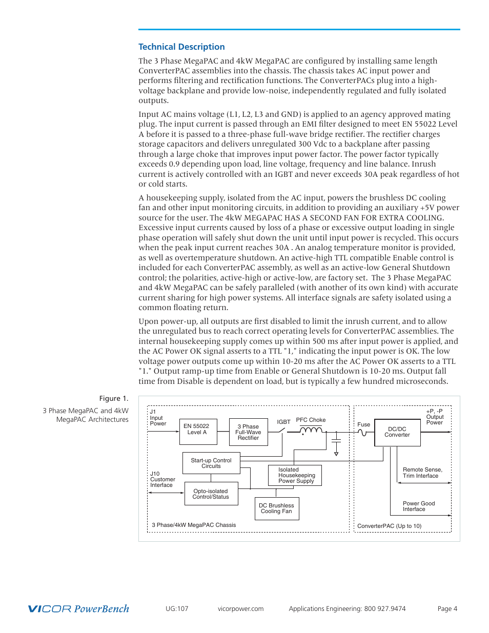 Technical description | Vicor 4kW MegaPAC AC-DC Switchers User Manual | Page 4 / 31