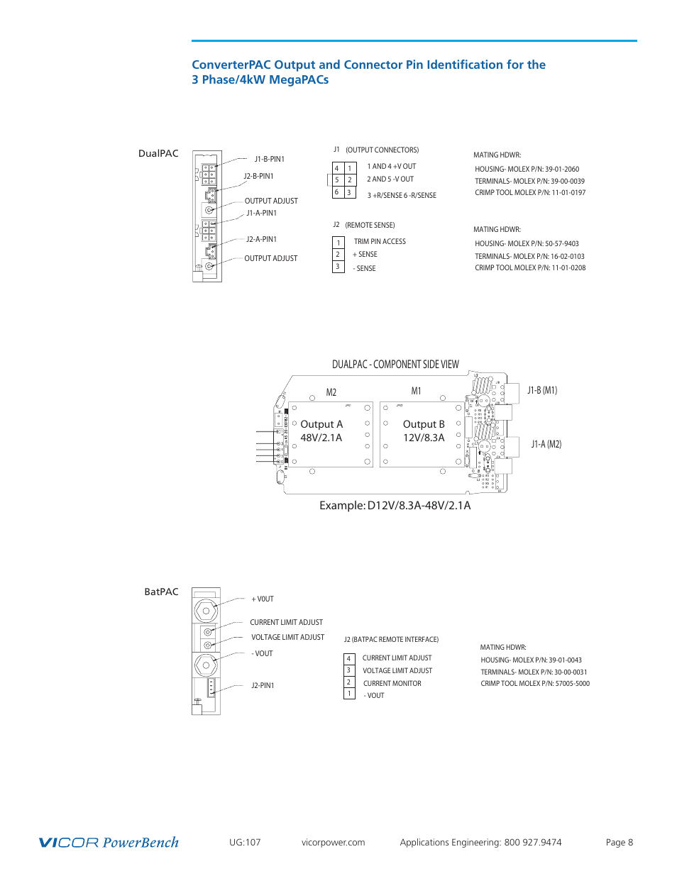 Dualpac, Batpac | Vicor 4kW MegaPAC AC-DC Switchers User Manual | Page 8 / 31