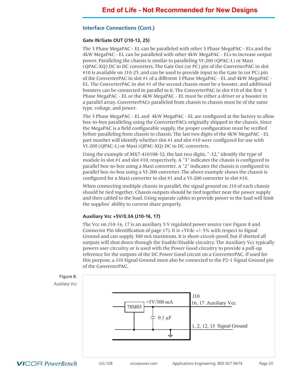 End of life - not recommended for new designs | Vicor 4kW MegaPAC-EL AC-DC Switchers User Manual | Page 20 / 30