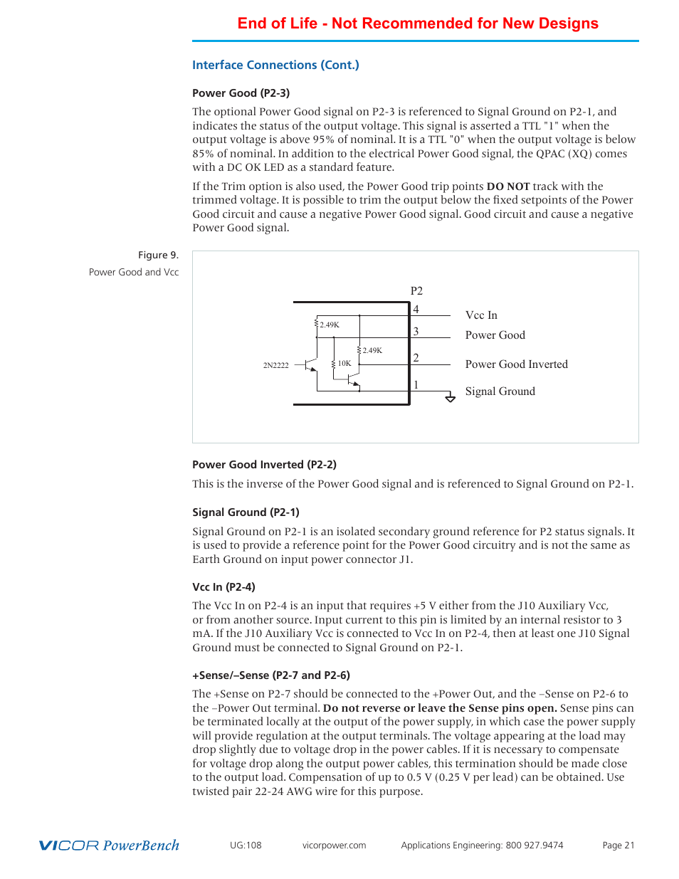 End of life - not recommended for new designs | Vicor 4kW MegaPAC-EL AC-DC Switchers User Manual | Page 21 / 30