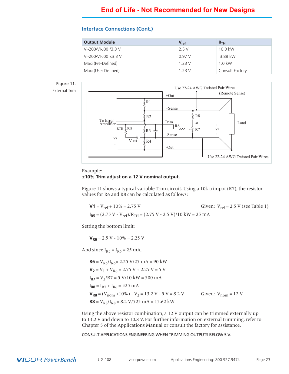 Specifications, End of life - not recommended for new designs | Vicor 4kW MegaPAC-EL AC-DC Switchers User Manual | Page 23 / 30