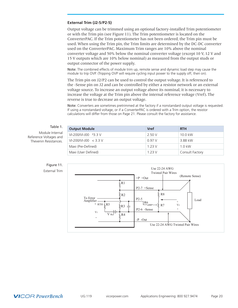 Vicor PFC MegaPAC-HPEL Power Factor Corrected AC-DC Switchers User Manual | Page 20 / 32