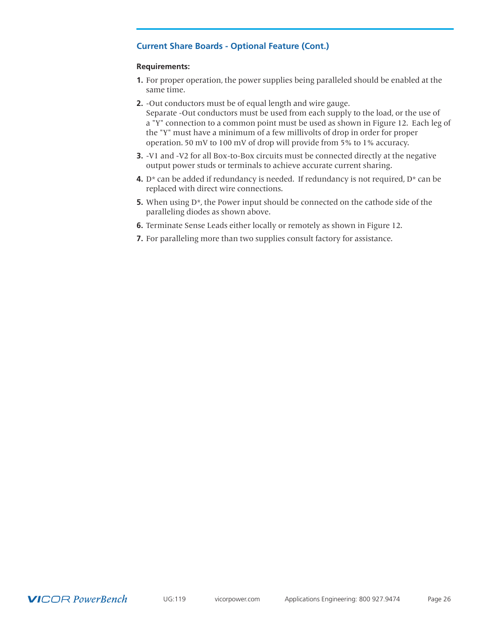 Vicor PFC MegaPAC-HPEL Power Factor Corrected AC-DC Switchers User Manual | Page 26 / 32