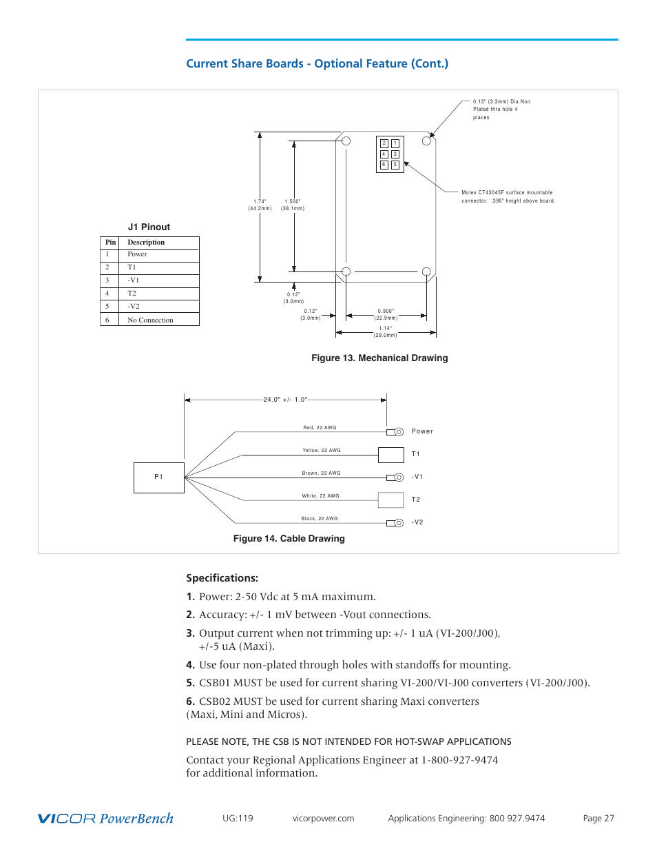 Current share boards - optional feature (cont.) | Vicor PFC MegaPAC-HPEL Power Factor Corrected AC-DC Switchers User Manual | Page 27 / 32