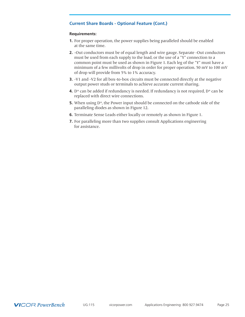 Vicor Westcor PFC Mini Power Factor Corrected AC-DC Switcher User Manual | Page 25 / 29