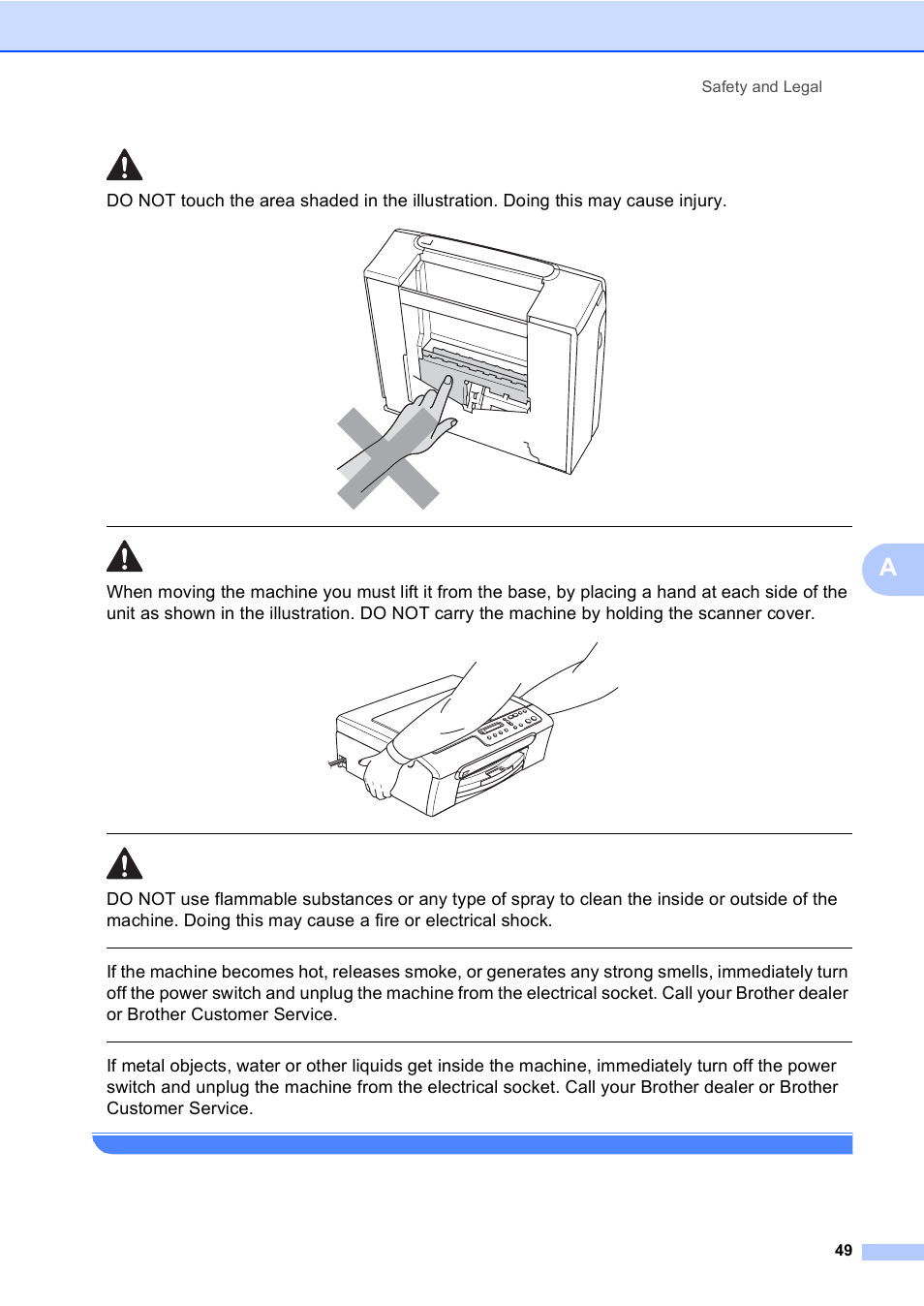 Safety and legal 49 | Brother DCP-135C User Manual | Page 57 / 98