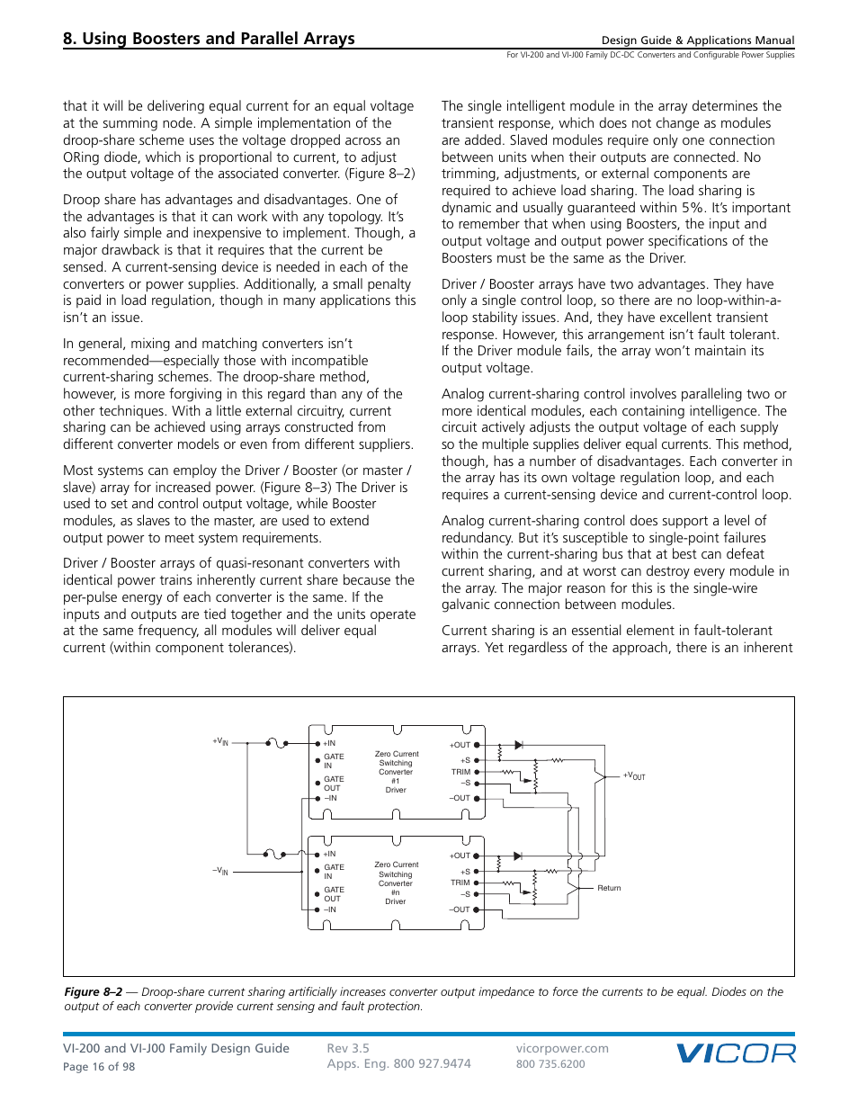 Using boosters and parallel arrays | Vicor VI-J00 Family DC-DC Converters and Configurable Power Supplies User Manual | Page 17 / 99